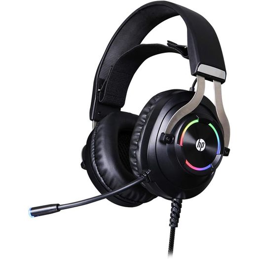 fone com mic game stereo 1 p2+usb h360 preto - hp fone com mic game stereo 1 p2+usb h360 preto - hp