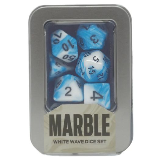 kit de dados marble white wave - buró kit de dados marble white wave - buró