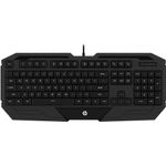 teclado usb game (k130) preto - hp