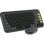 combo mouse e teclado wireless pop icon grafite - logitech
