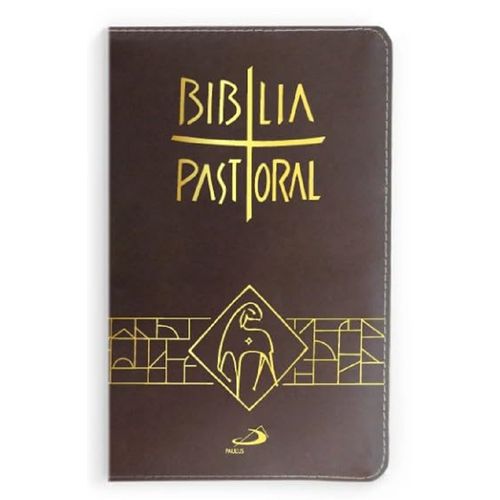 bíblia pastoral - marrom zíper
