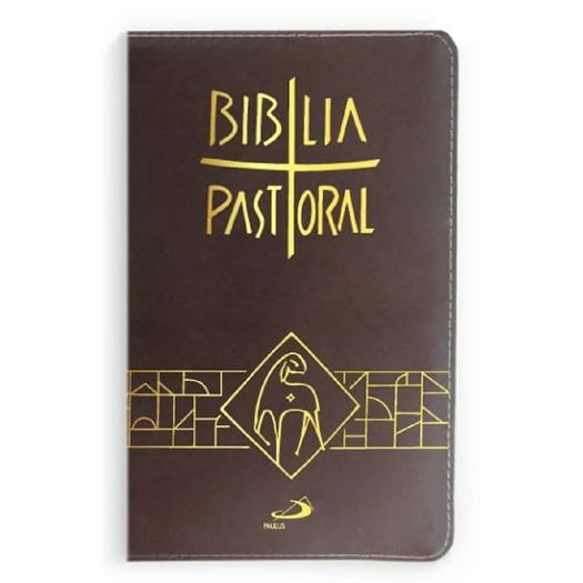 bíblia pastoral - marrom zíper bíblia pastoral - marrom zíper