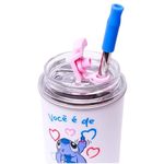 copo stitch e angel namorados com canudo inox copo stitch e angel namorados com canudo inox