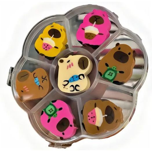 borracha-capivara-mini-diversos-modelos-7-unidades