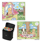 Livros-de-colorir-adulto-Bobbie-Goods-kit-com-canetinha-48-cores