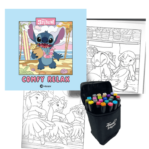 Livro-de-colorir-Stitch---Canetinhas-24-cores