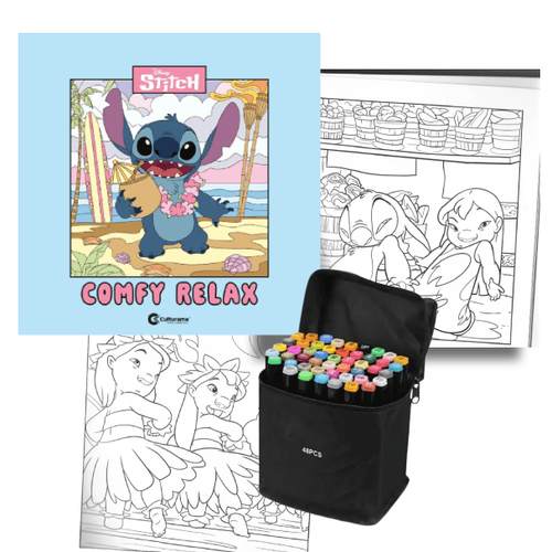 Livro-de-colorir-Stitch---Canetinhas-48-cores