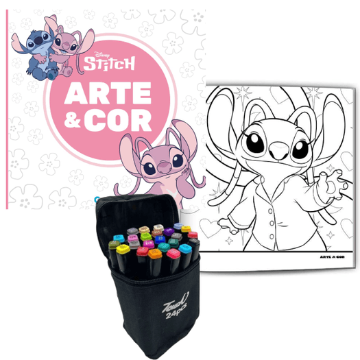 Livro-de-colorir-Angel---Canetinhas-24-cores