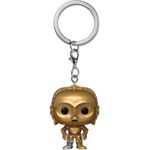 chaveiro star wars - c-3po - funko pocket pop