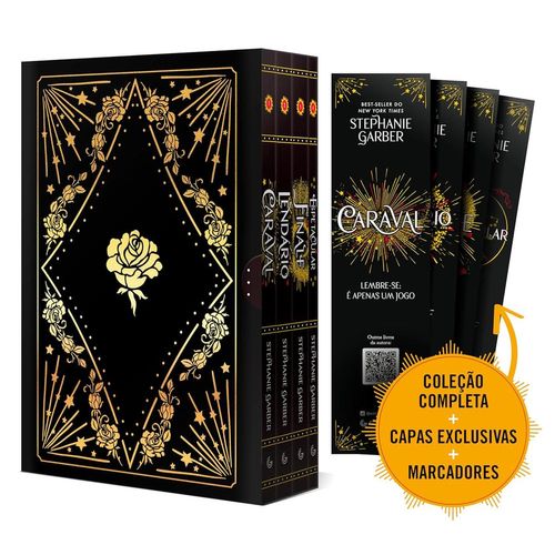 caixa caraval - edição de colecionador - 4 volumes