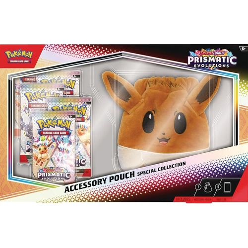 pokémon - scarlet and violet - prismatic evolutions - accessory pouch - inglês