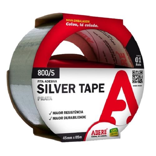 fita multi uso silver tape prata 45mmx5m