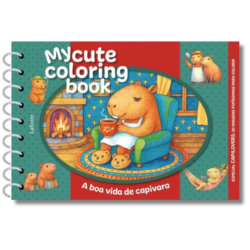 my cute coloring book - a boa vida da capivara