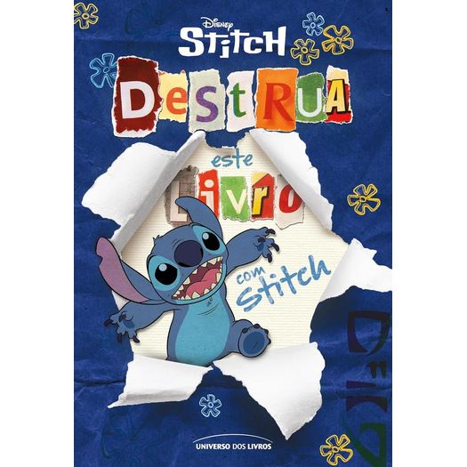 destrua este livro com stitch