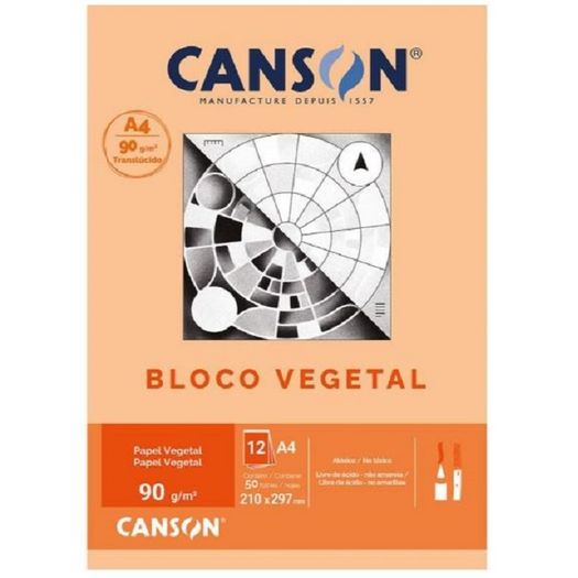 bloco vegetal a4 50 folhas 90g sem margem bloco vegetal a4 50 folhas 90g sem margem