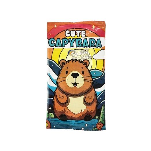 card-para-colorir-4-unidades-colecionavel-capivara card-para-colorir-4-unidades-colecionavel-capivara
