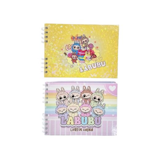 caderno de colorir labubu brilhante diversos modelos caderno de colorir labubu brilhante diversos modelos