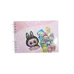caderno de colorir labubu brilhante diversos modelos