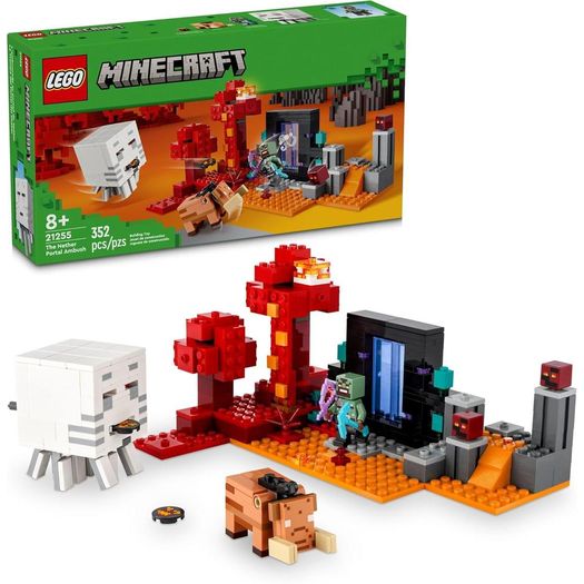 minecraft - a emboscada no portal do nether (21255) - lego