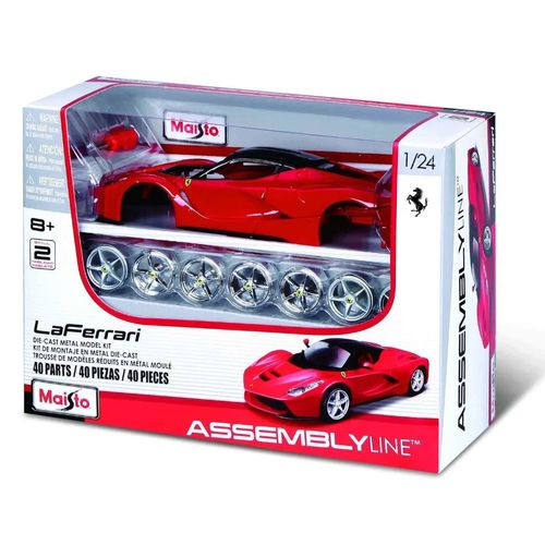 la ferrari kit em metal para montar 1/24 - maisto