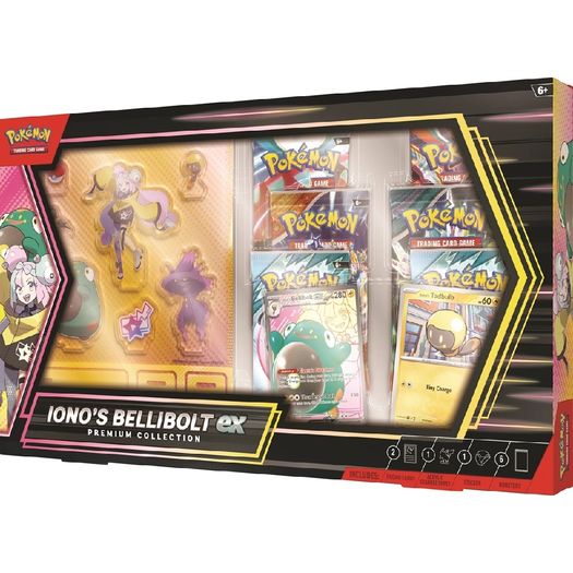 pokémon - scarlet and violet - iono's bellibolt ex premium collection - inglês pokémon - scarlet and violet - iono's bellibolt ex premium collection - inglês