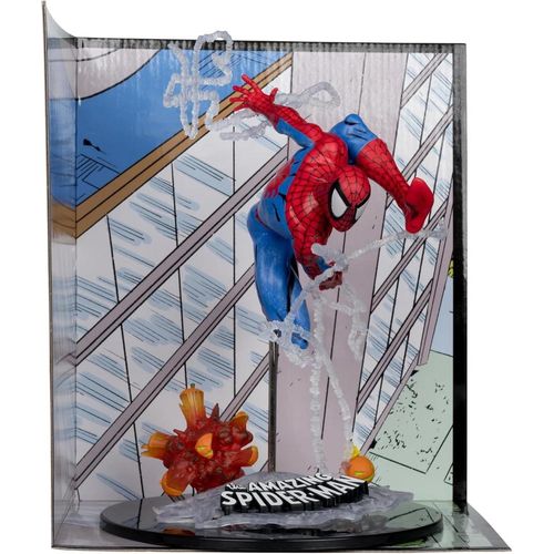 spider-man the amazing spider-man - marvel - marvel collection 1/10 scale - mcfarlane