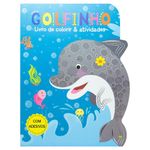 livro de colorir & atividades: golfinho
