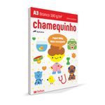 papel sulfite 60kg a3 50 folhas 180gr chamequinho