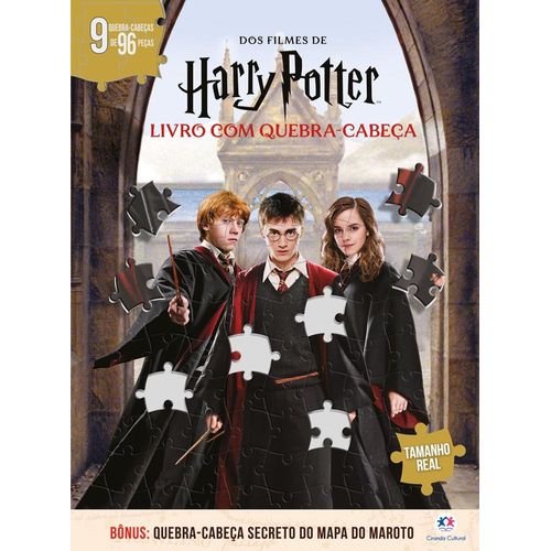 harry potter - livro com quebra-cabeça