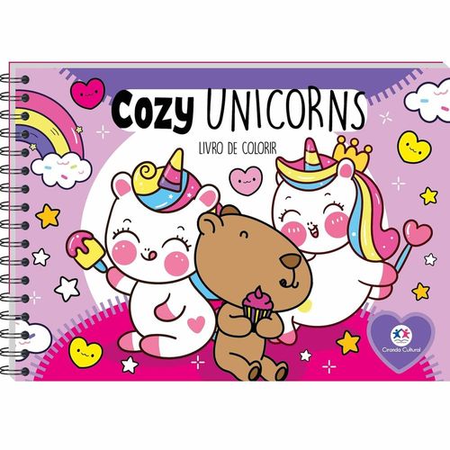 cozy unicorns - para colorir
