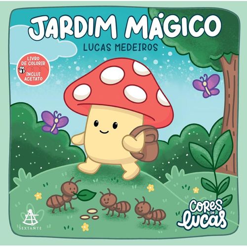 jardim mágico - livro de colorir cores do lucas