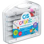 caneta marcador criativo 12 cores criatic