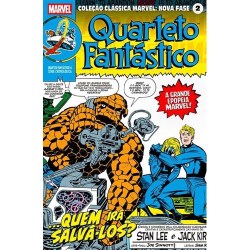 coleção clássica marvel: nova fase 2 - quarteto fantástico 14