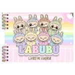 caderno de colorir labubu brilhante diversos modelos