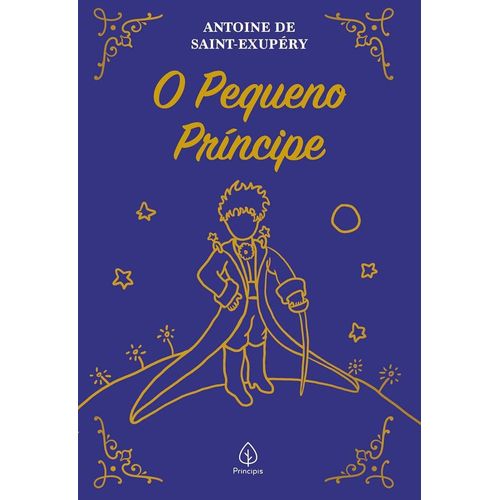 o pequeno príncipe - edição especial com capa almofadada azul