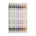 caneta-marcador-dual-brush-10-cores-metalic