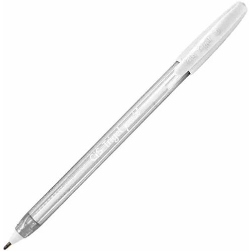 caneta gel 0.8mm trigel branca cis