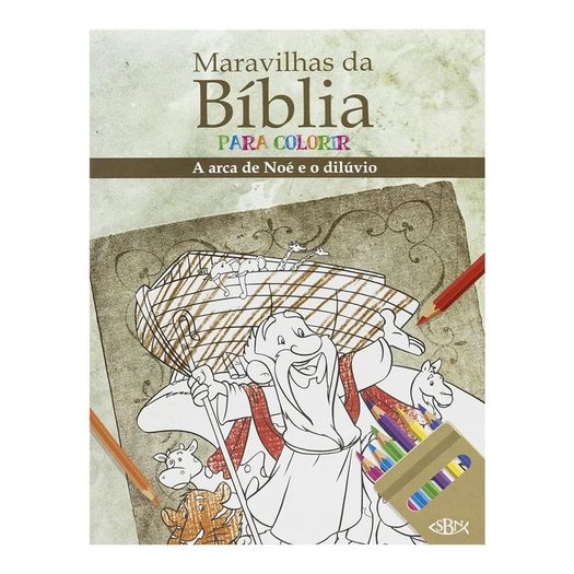 maravilhas da bíblia para colorir: arca de noé e o dilúvio