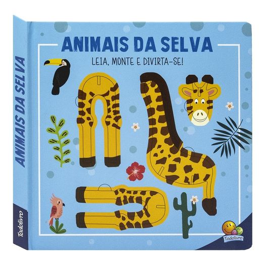 leia, monte e divirta-se! animais da selva leia, monte e divirta-se! animais da selva