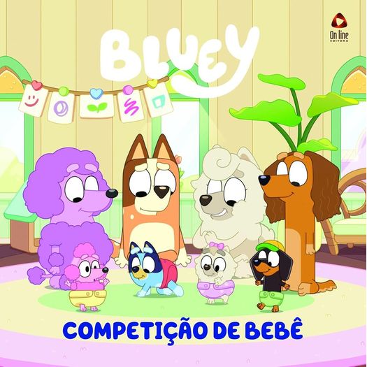 bluey livro de história - competição de bebê bluey livro de história - competição de bebê