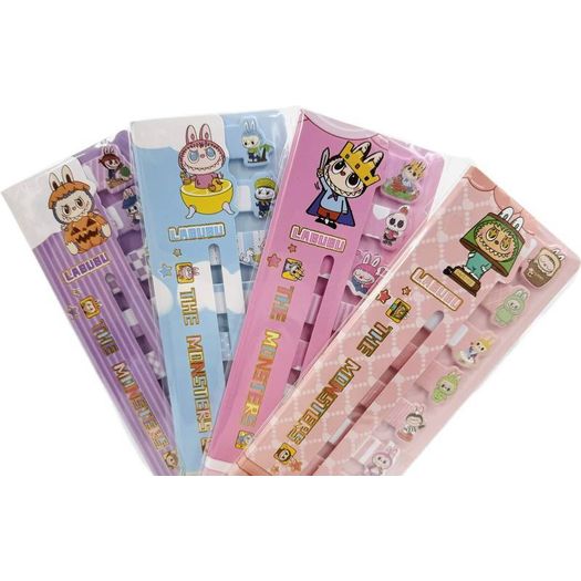 bloco adesivo labubu 8x8cm marca página diversos modelos bloco adesivo labubu 8x8cm marca página diversos modelos