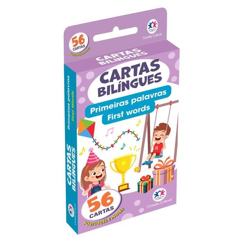 flash cards cartas bilíngues - primeiras palavras - first words