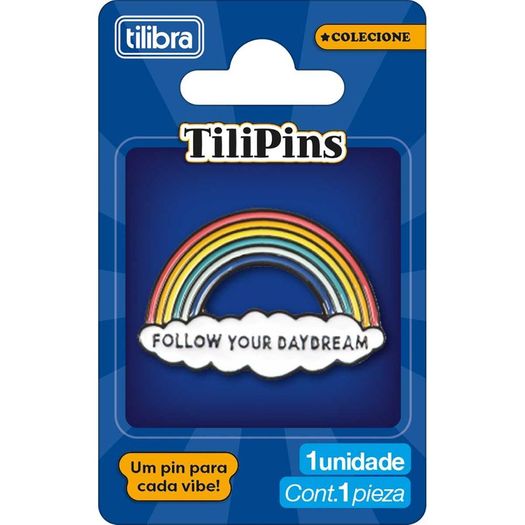 pin metal arco íris tilipins pin metal arco íris tilipins