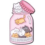 pin metal pote de gatos tilipins