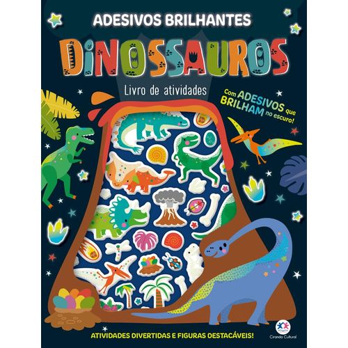dinossauros - adesivos brilhantes