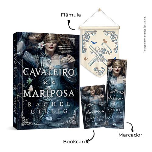 o cavaleiro e a mariposa com brinde alt
