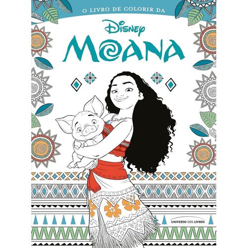 o livro de colorir da moana