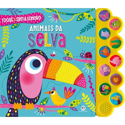 animais da selva - toque e sinta sonoro animais da selva - toque e sinta sonoro