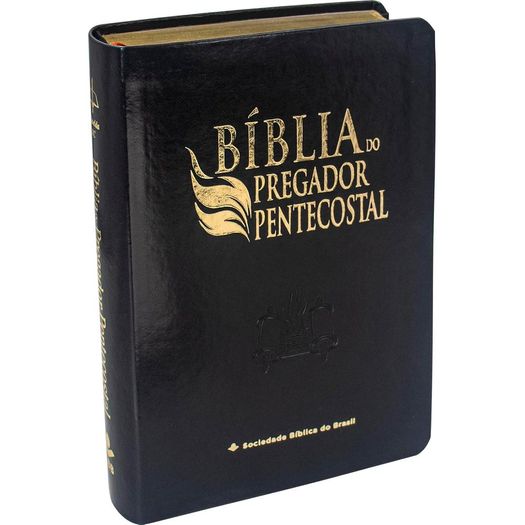 bíblia pregador pentecostal 2025 - capa preta