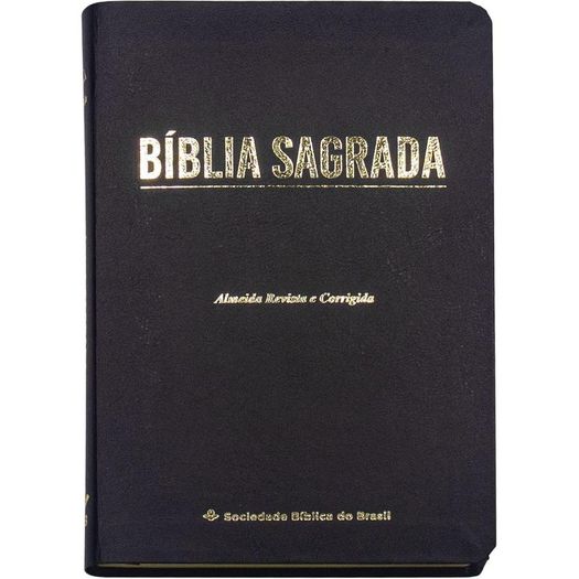 bíblia sagrada - linha ouro - capa preta bíblia sagrada - linha ouro - capa preta